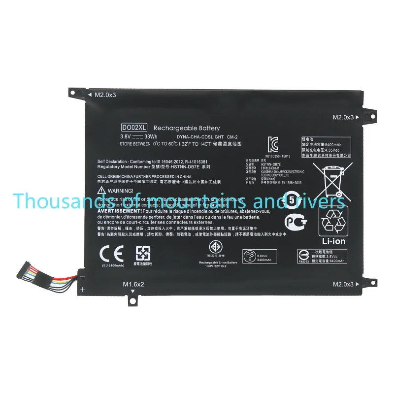 

DO02XL Battery For HP Pavilion TPN-I122 210 G1 10-N100 10-N121TU X2 10 810749-2C1 HSTNN-LB6Y HSTNN-DB7E TPN-I121
