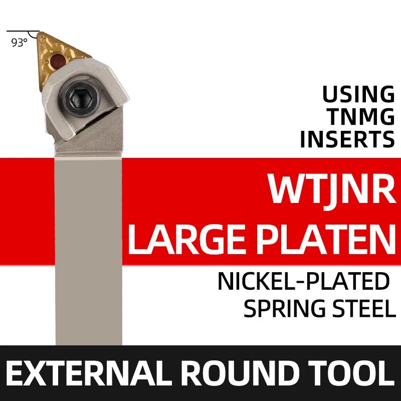 

WTJNR2020K16 WTJNR 1616H16 WTJNR2525M16 herramienta de torneado externo WTJNR WTJNL barra de torno soporte de torneado herramien