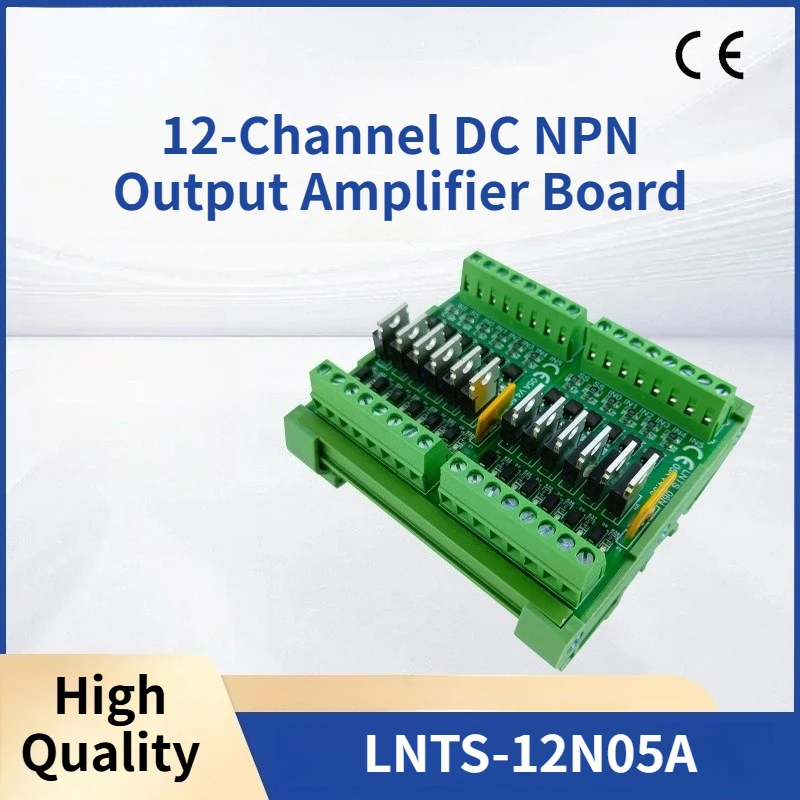 

12-канальная плата усилителя постоянного тока для ПЛК, 5А, 3-5В, 12-24В, модуль с транзисторным выходом, универсальный контроллер ПЛК