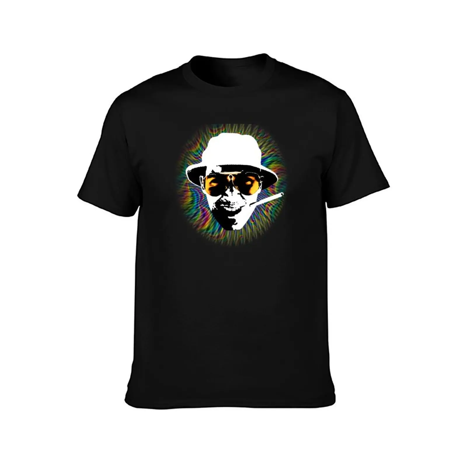 H.S.Thompson T-Shirt, Summer Casual Cotton Tee, Oversized Streetwear Tops, Vintage Graphic Print, Loose Fit Short Sleeve