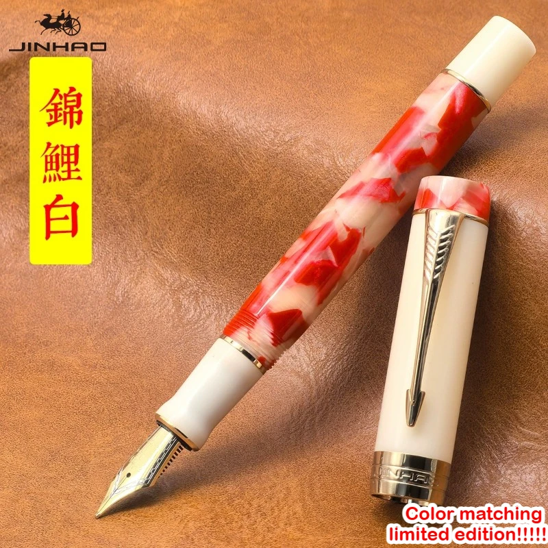 limited-edition-jinhao-100-fountain-pen-transparent-color-resin-luxury-pens-ef-f-m-nib-office-school-supplies-stationery