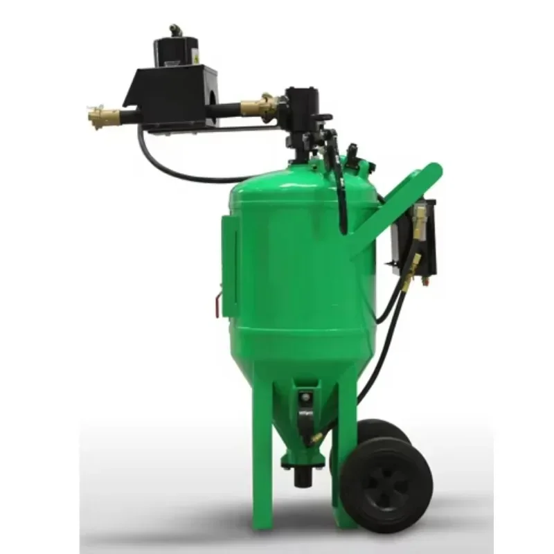 Mobile Sandblasting Machine Rust Clean Sandblasting Machine 600mm Vacuum Dry And Wet Sandblast Machine