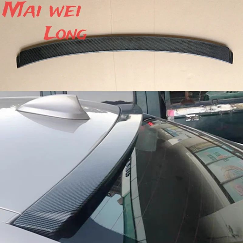 High Quality Abs / Carbon Color Glossy Black Rear Window Roof Spoiler Fits For Bmw 3 M3 Series 320i 325li 328i E90 2006-2011