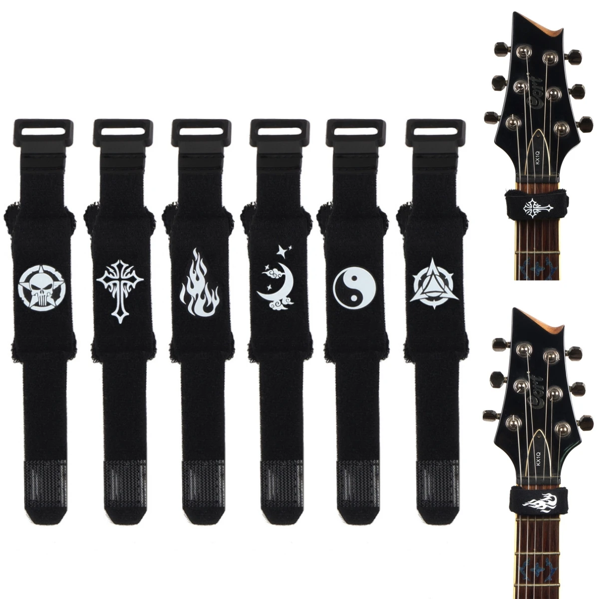 String Dampening Wrap For Acoustic Electric Guitar Bass To Support Controlled Decay And Reduced Ringing Artifacts