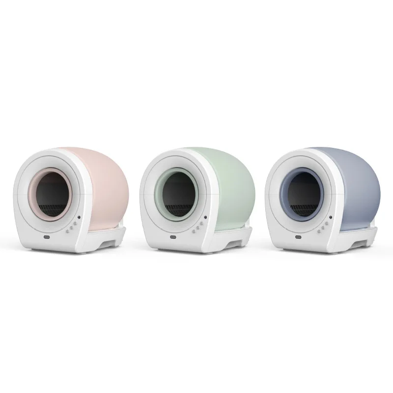 Hot Selling Luxury Semi-Closed Cat Litter Box, Large Plastic Self-Cleaning Indoor Pet Cat Toilet for Household Use