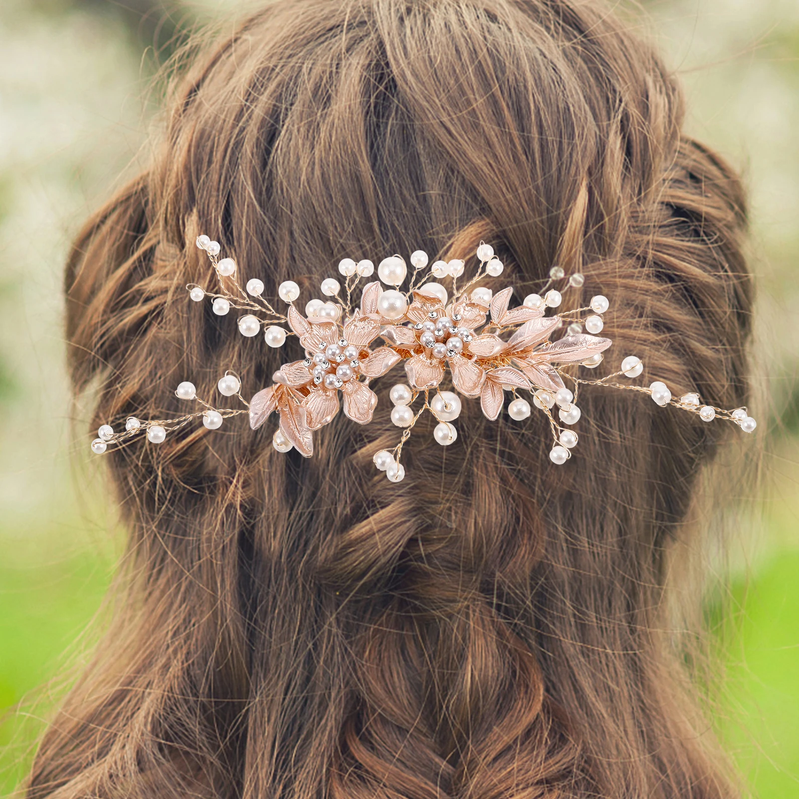 

Жемчужные волосы со стразами, свадебный головной убор, свадебные аксессуары, винтажные расчески, свадебный головной убор для женщин, легкий дизайн