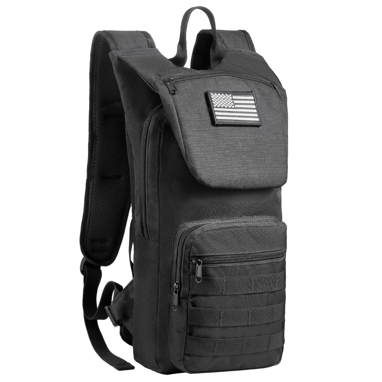 

Hydration Backpack, Water Backpack With 3L TPU Water Bladder, Tactical Molle Hiking Hydration Pack With Storage For Men Women,