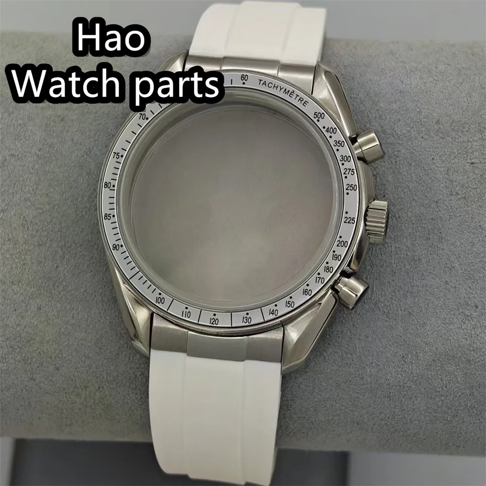 Корпус BLIGER VK63, корпус 40 мм, роскошный корпус из нержавеющей стали из стекла Coaetd, подходит для стального ремешка механизма VK63 VK64, и резинового ремешка