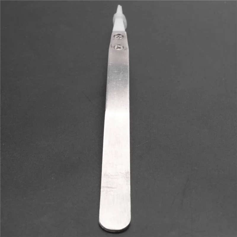 

ELEG-6X Tweezers With Stainless Steel Handle Refractory Acid-Resistant Pointed Tweezers
