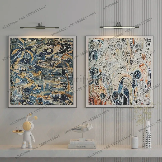Best Sellers French Medieval Hanging Paintings, Simple Abstract Plant Paintings, Custom Metal Frames
