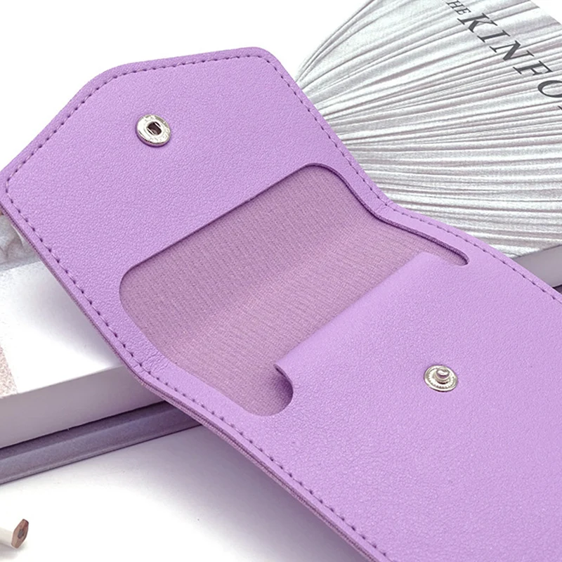 Creative PU Leather Pencil Case Large Capacity Business Signature Pen Storage Bag