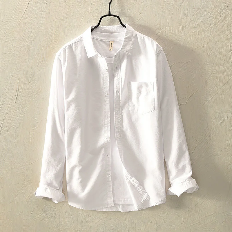 High-End Long Sleeve Shirt for Men Working on Construction Sites Multi-Pocket Wear-Resistant Dirty Proof Outerwear