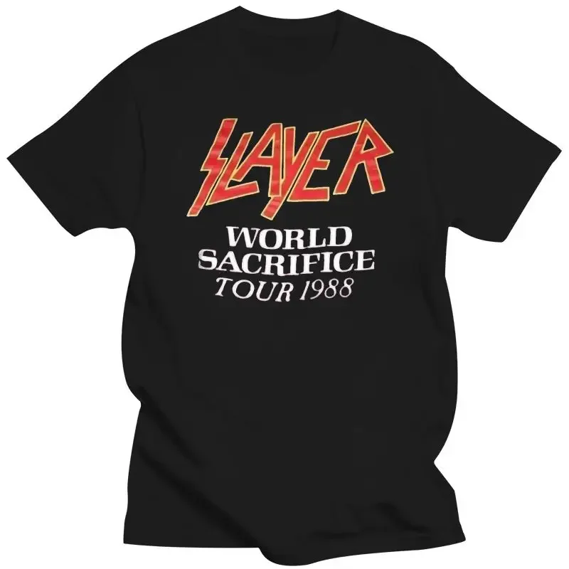 

2024 New 1988 Slayer Root Of All Evil World Sacrifice Tour T Shirt Usa Size