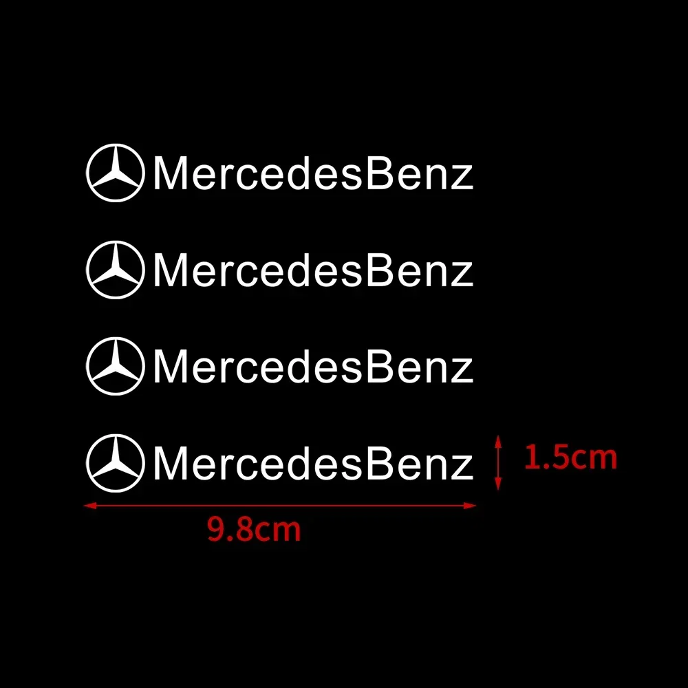 4Pcs PVC Car Door Handle Badge Protector Decal Wiper Sticker For Mercedes benz A B R G Class AMG GLK GLA CLA W204 W211 W176 W124