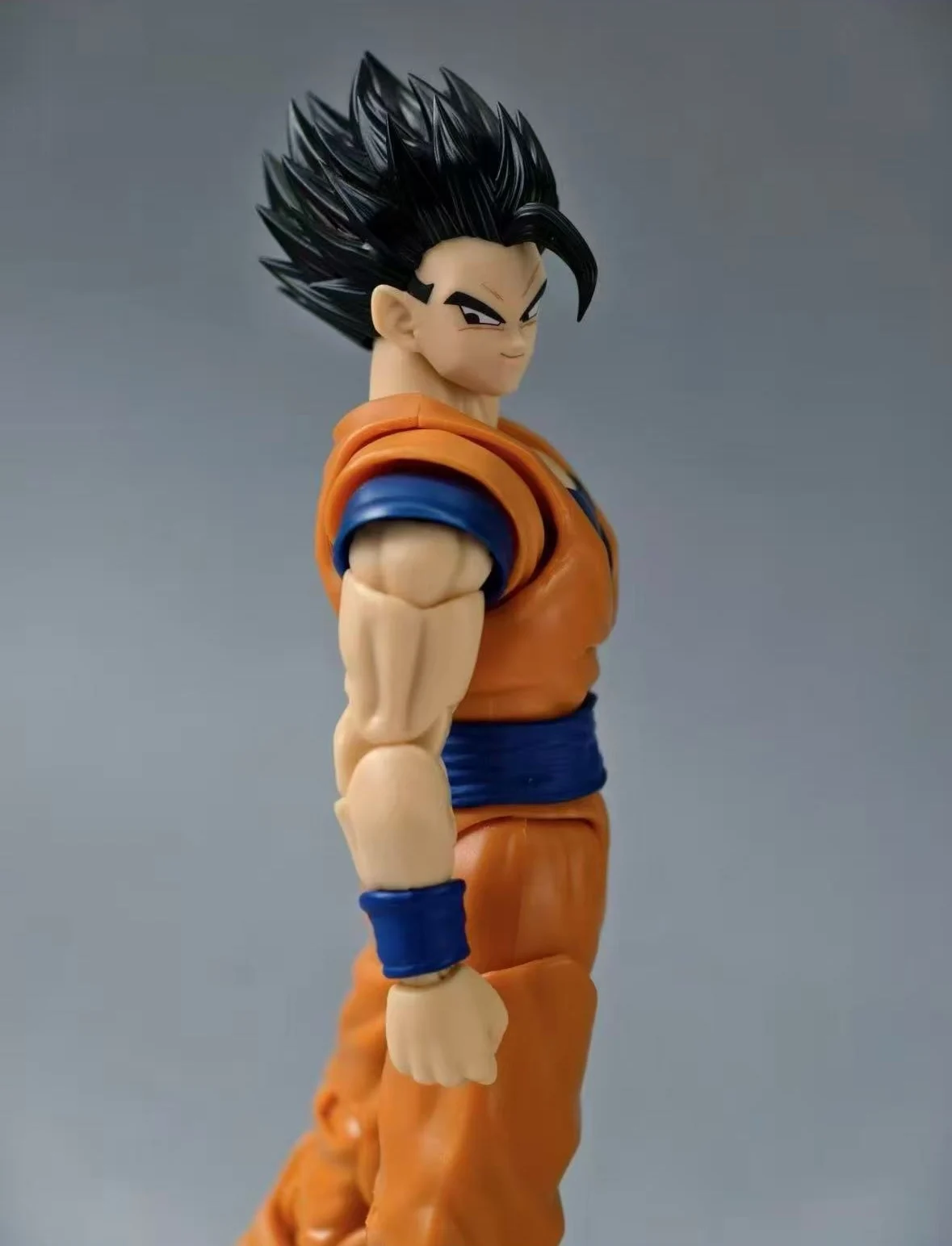 En Stock, juguetes con agujeros negros, cabeza de Son Gohan esculpida, Dragon Ball Mystic Ultimate, accesorios para cabeza de Son Goku, figuras de acción de Anime