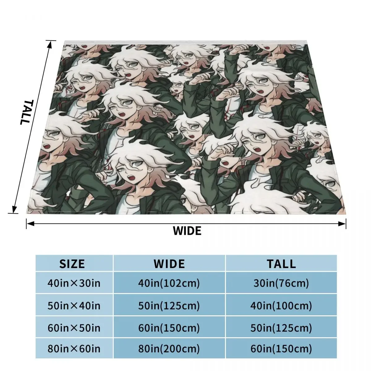 Nagito Komaeda Voice Hope Home Blanket Blankets & Throws Blankets And Blankets Throw Blanket throw blanket