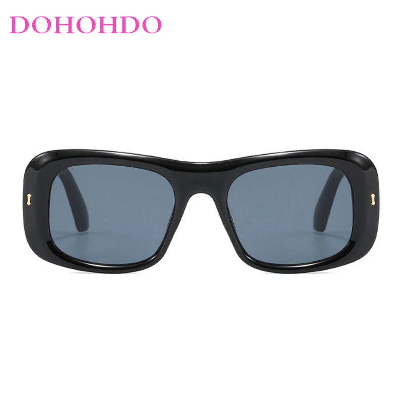 خمر المتضخم مربع إطار سميك المرأة النظارات الشمسية مصمم العلامة التجارية مكبرة رجالي القيادة السفر فاسق يندبروف نظارات UV400