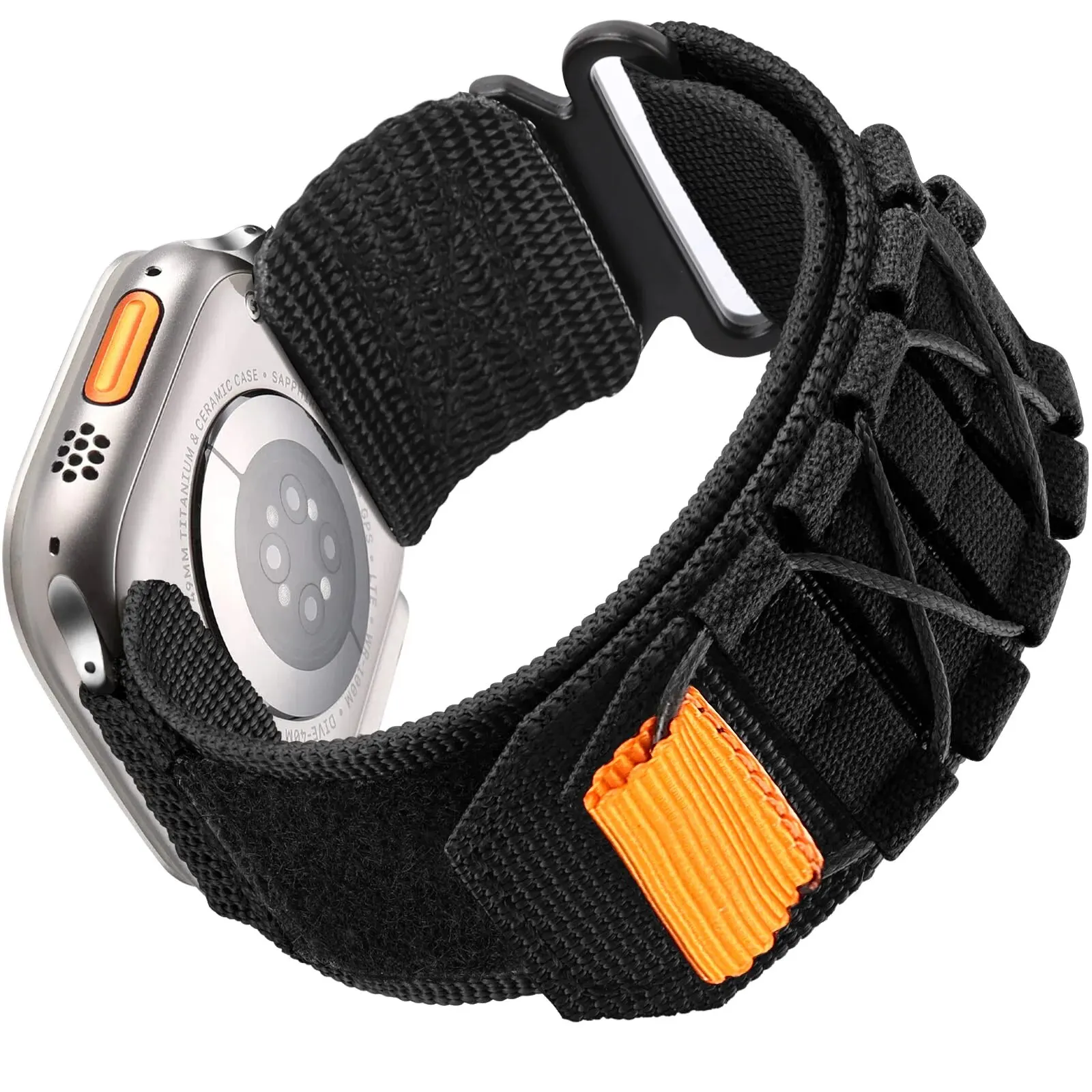 Alpin für Apple Uhren armband 45mm 40mm 44 mm 49mm 41mm 38mm 42mm taktisches Nylon armband iwatch Serie 9 8 se 7 6 5 ultra 2 Armband