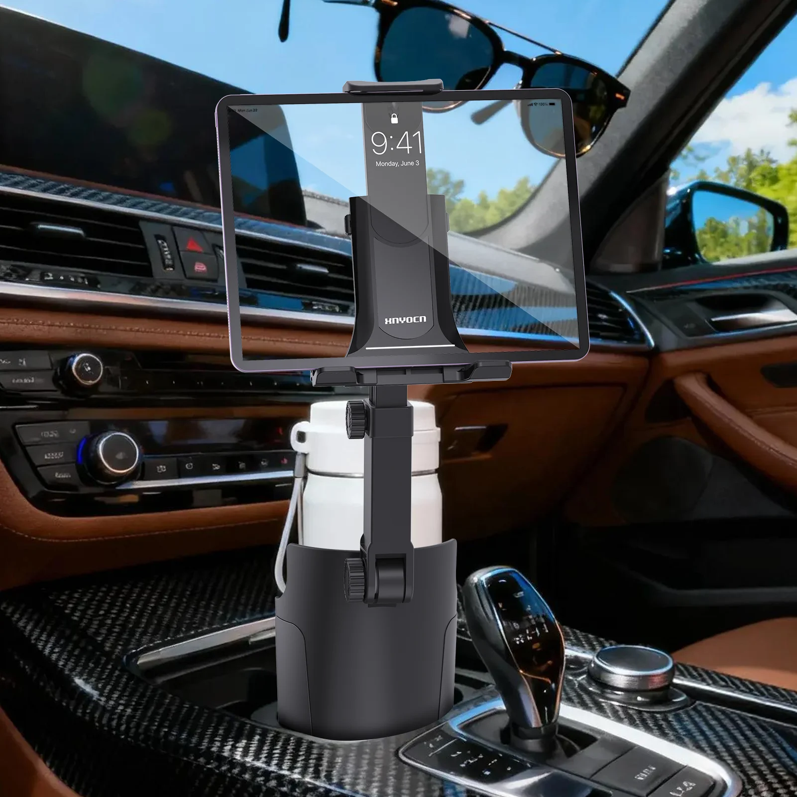 Car Cup Tablet Stand Phone Holder Expander Multifunction Support Adapter for Auto Interior Drink Organizer Storage Accessories