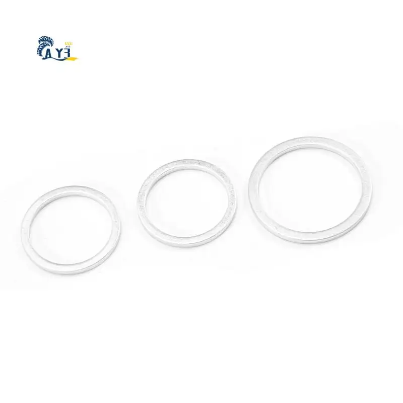 

AY03-450Pcs Алюминиевая прокладка Алюминиевая плоская шайба Комбинация алюминиевого уплотнительного кольца