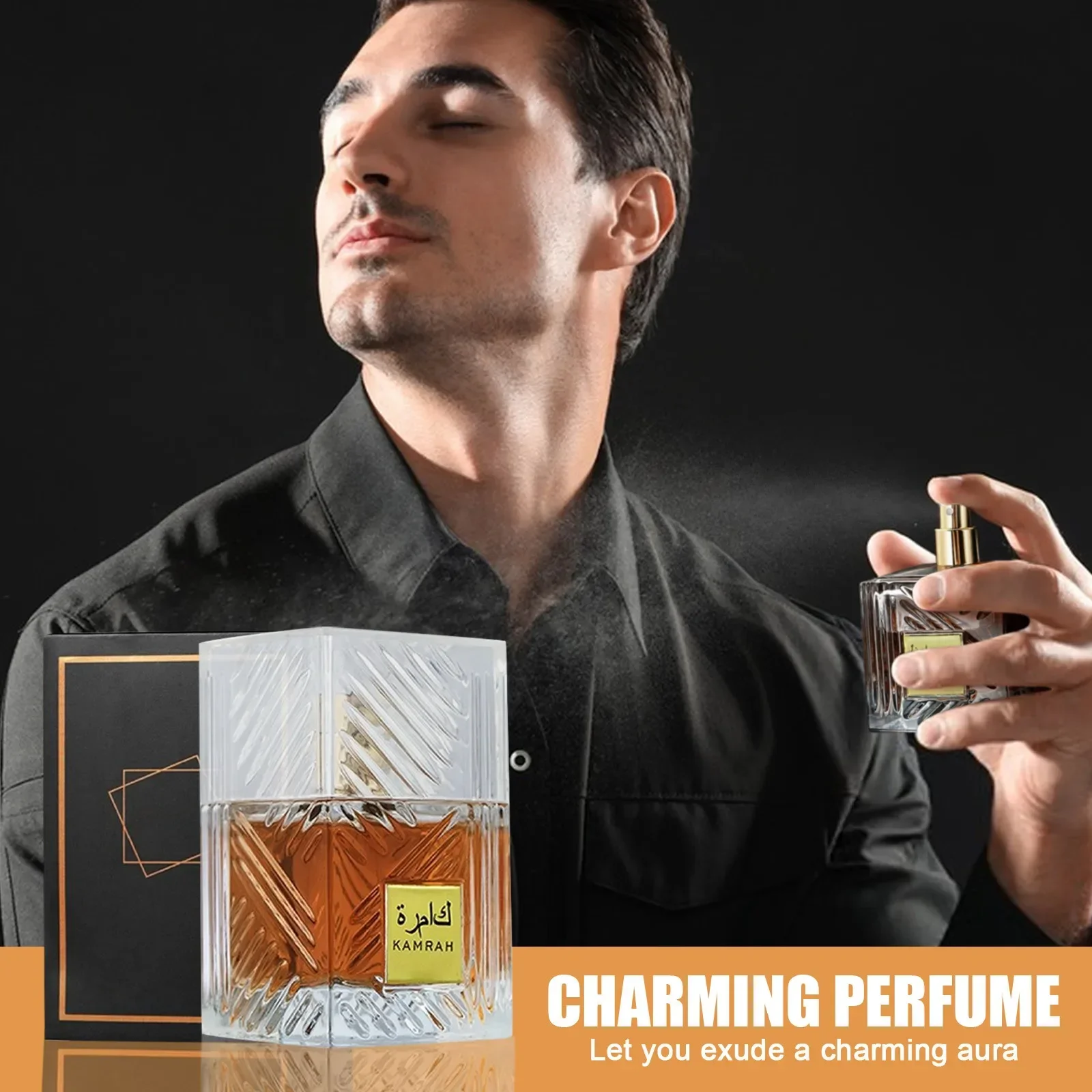 Xiaocheng Yixiang-Perfume Kamla para hombre, Perfume árabe de larga duración, estilo cruzado, 100ml