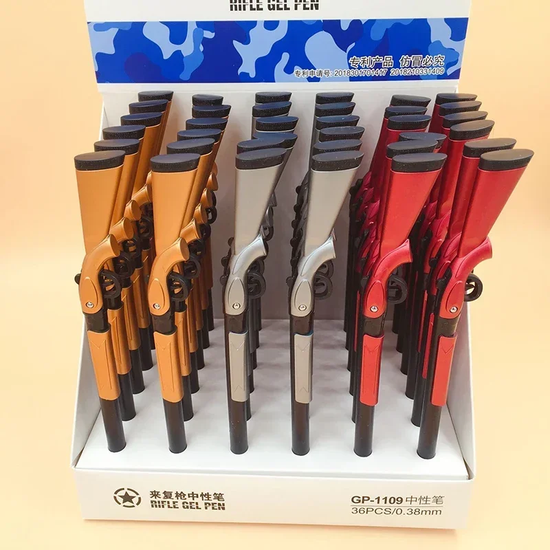 3 قطعة مسدس لعبة الإبداعية هلام القلم جيدي بقاء سلاح 0.5 مللي متر القلم الحبر الأسود القرطاسية مدرسة مكتب التموين الهدايا الترويجية