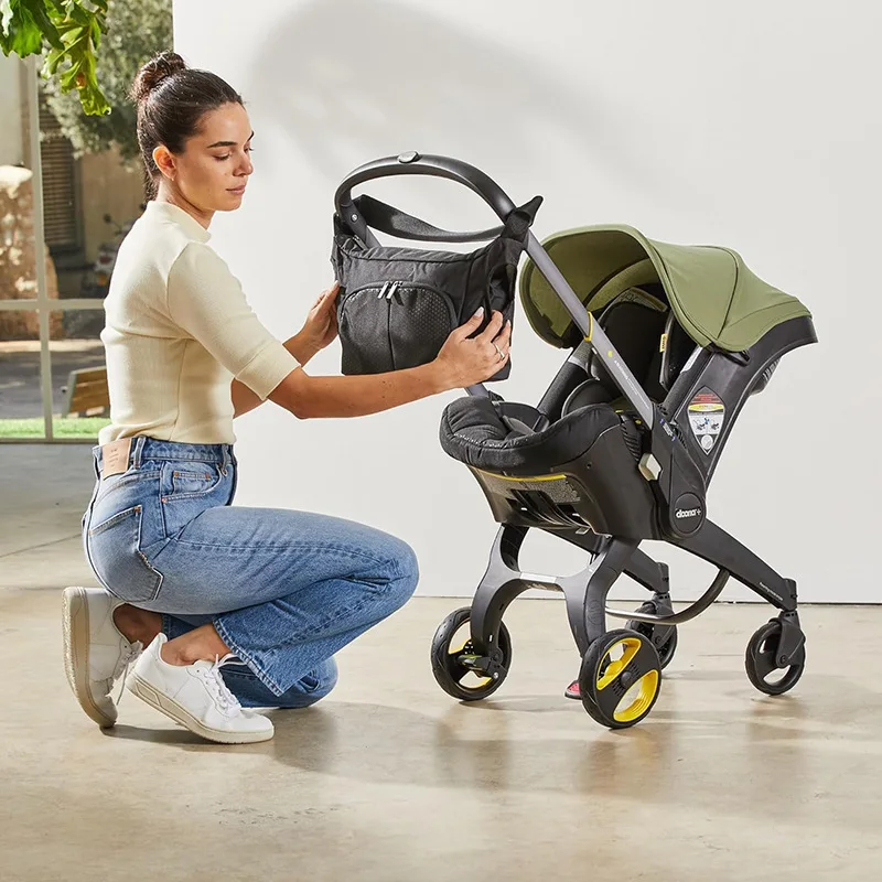 Portable Stroller Diaper Bag Single Shoulder Mommy Storage Bag For Baby Stroller Multifunctional Stroller Waterproof Storage Bag