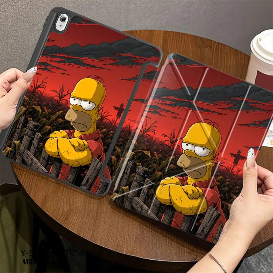 S-Simpsons H-Homer Jay With Pen Slot Cover Tablet Case For Samsung For Galaxy Tab S9 FE A8 2022 A11 Plus S7 FE S8 S10 S9+ S7+