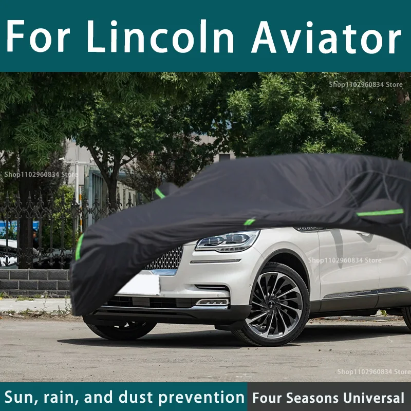 

Full car cover dust-proof outdoor indoor UV protection sun protection and scratch resistance For Lincoln Aviator Car umbrella