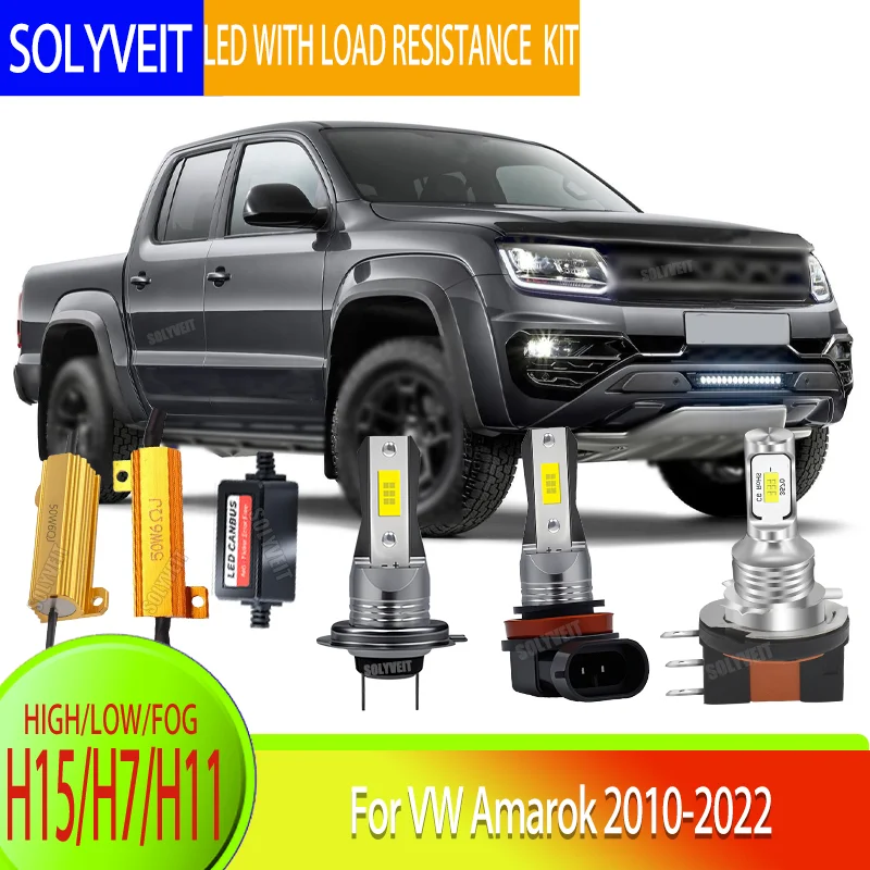 

Brighter LED Light on First Start H15/H7/H11 Kit With load resistance For VW Amarok 2010 2011 2012 2013 2014 2015 2016-2022