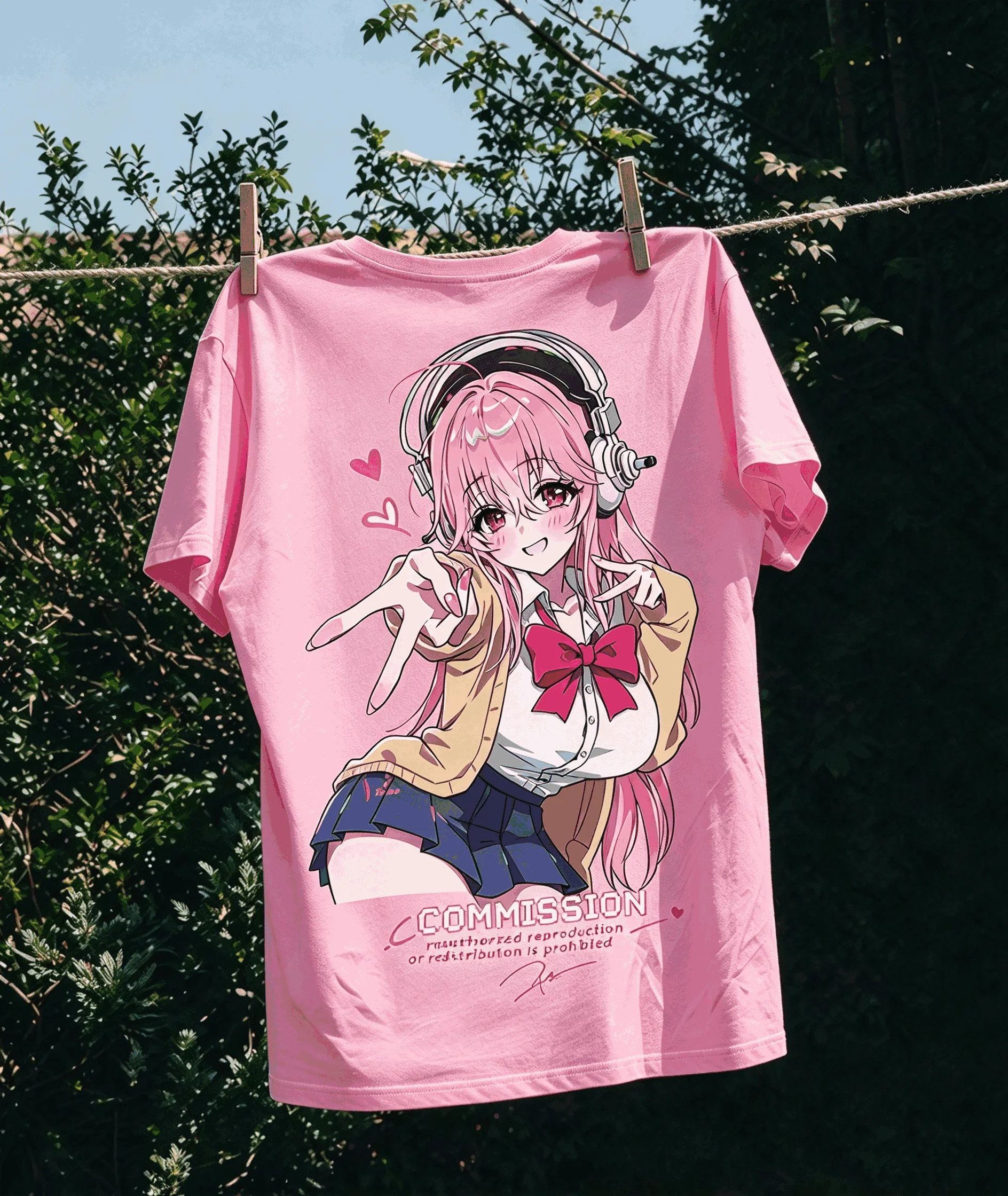 Super Sonico Oversized Unisex Trendy Print T-shirts hot product Comfortable Vintage-Style Cotton Casual Loose New Fashion soft