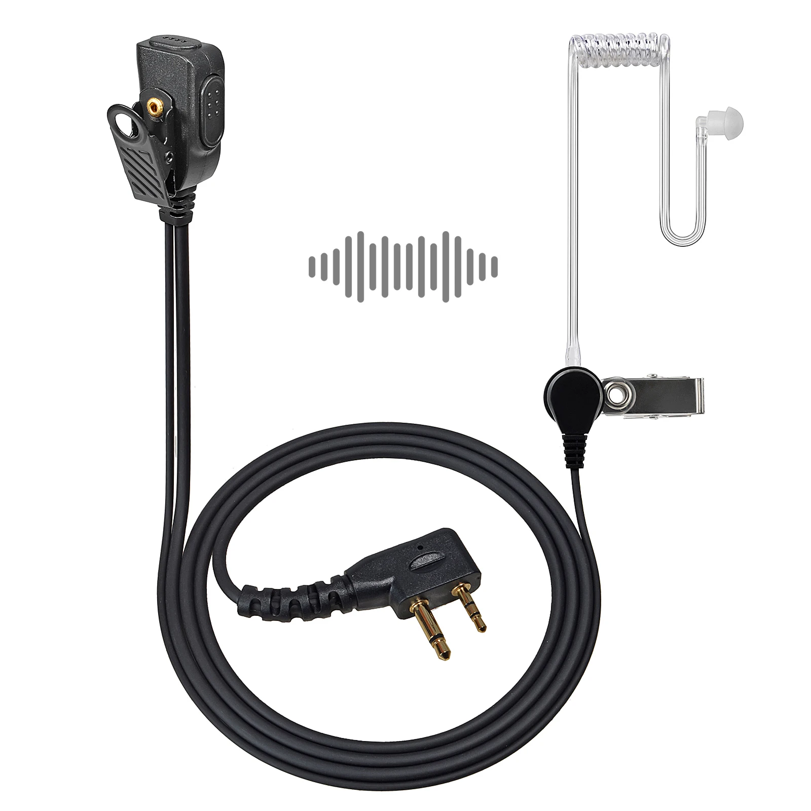 

Compatible for Midland Walkie Talkie,Two Way Radios Acoustic Tube Security Surveillance Earpiece with Mic