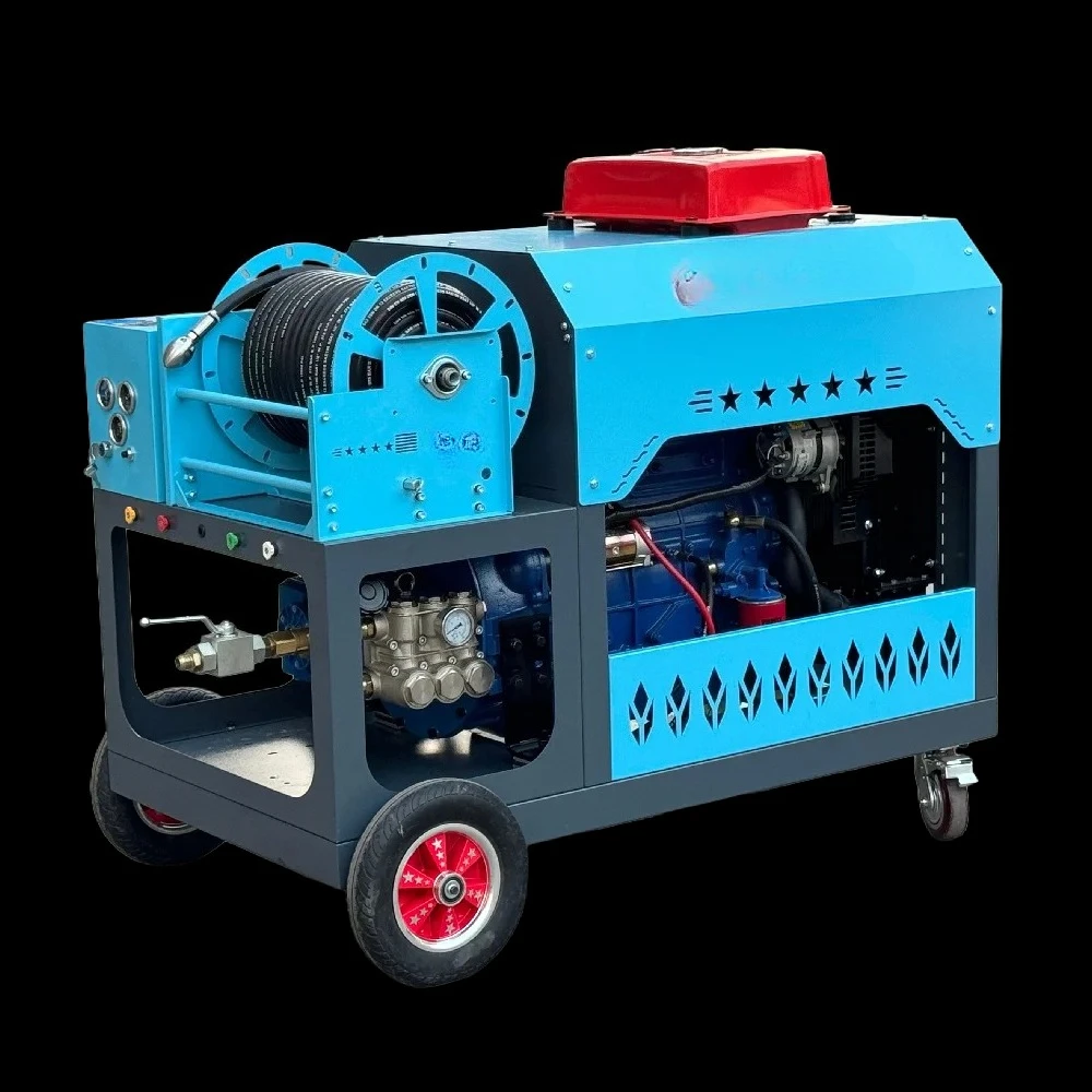 Diesel High Pressure Washer 180Bar-600Bar 30-150LPM Sewer Injection Pipe Dredging Machine for Cleaning And Maintenance