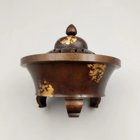 Bronze copper ornaments, Seiko bronze, gold point, copper incense burner, smoker, gourd stove, ancient type