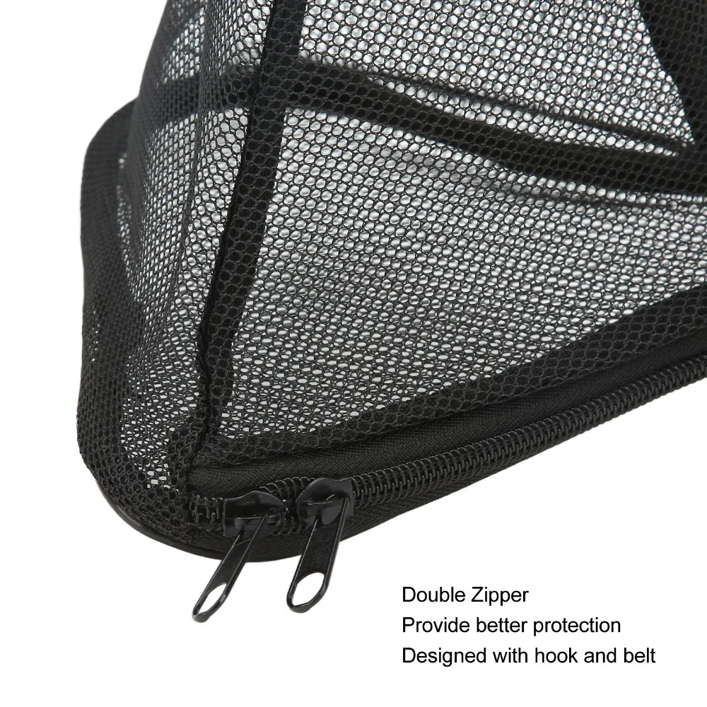 Durable PVC Camping Dry Net With Hook Black Mesh Organizer Outdoor Hanging Storage Net Camping