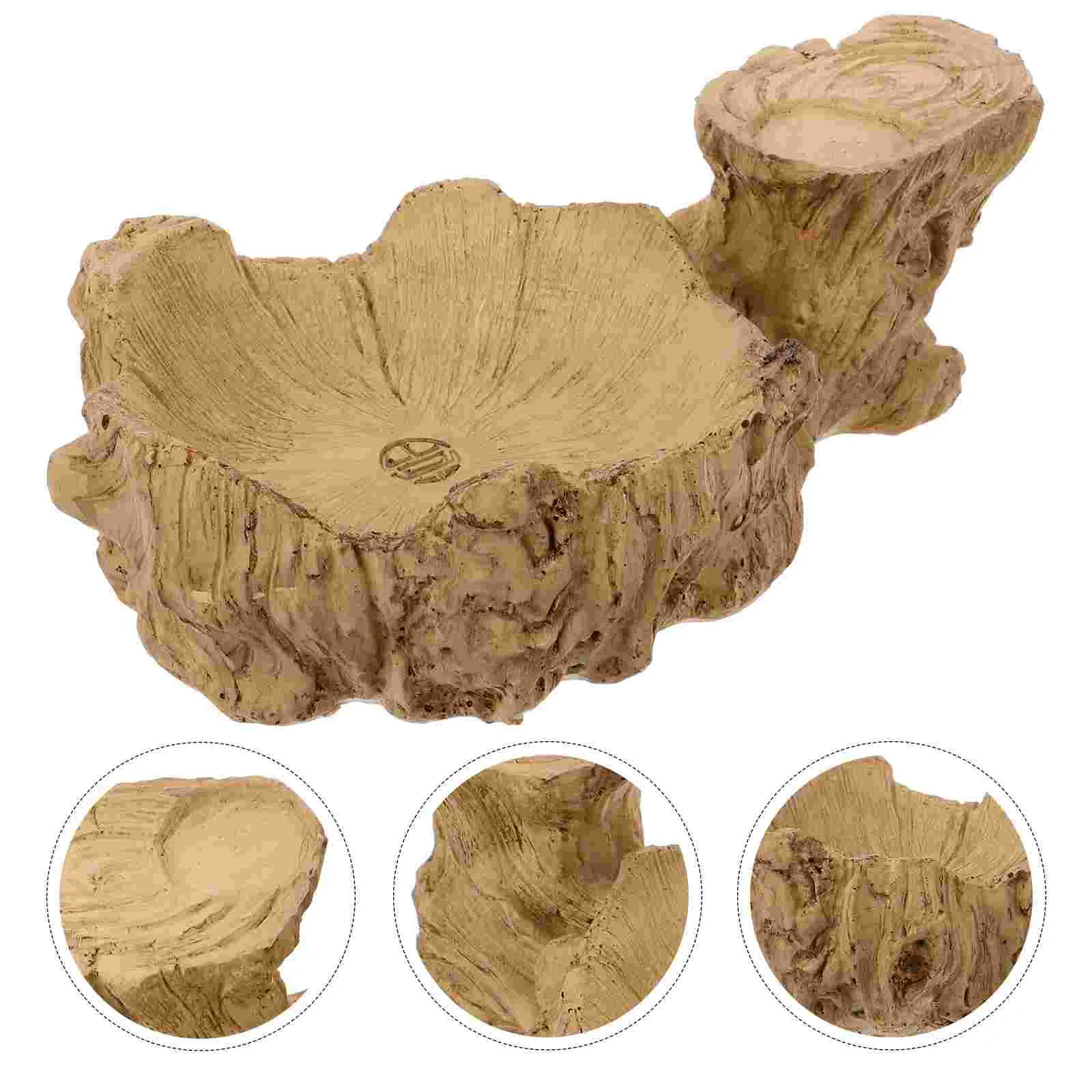 Brazilian Wood Base Flower Pot Saucers Plant Trays for Indoors Plants Water Tub Drip Potted Resin Dish Trayer