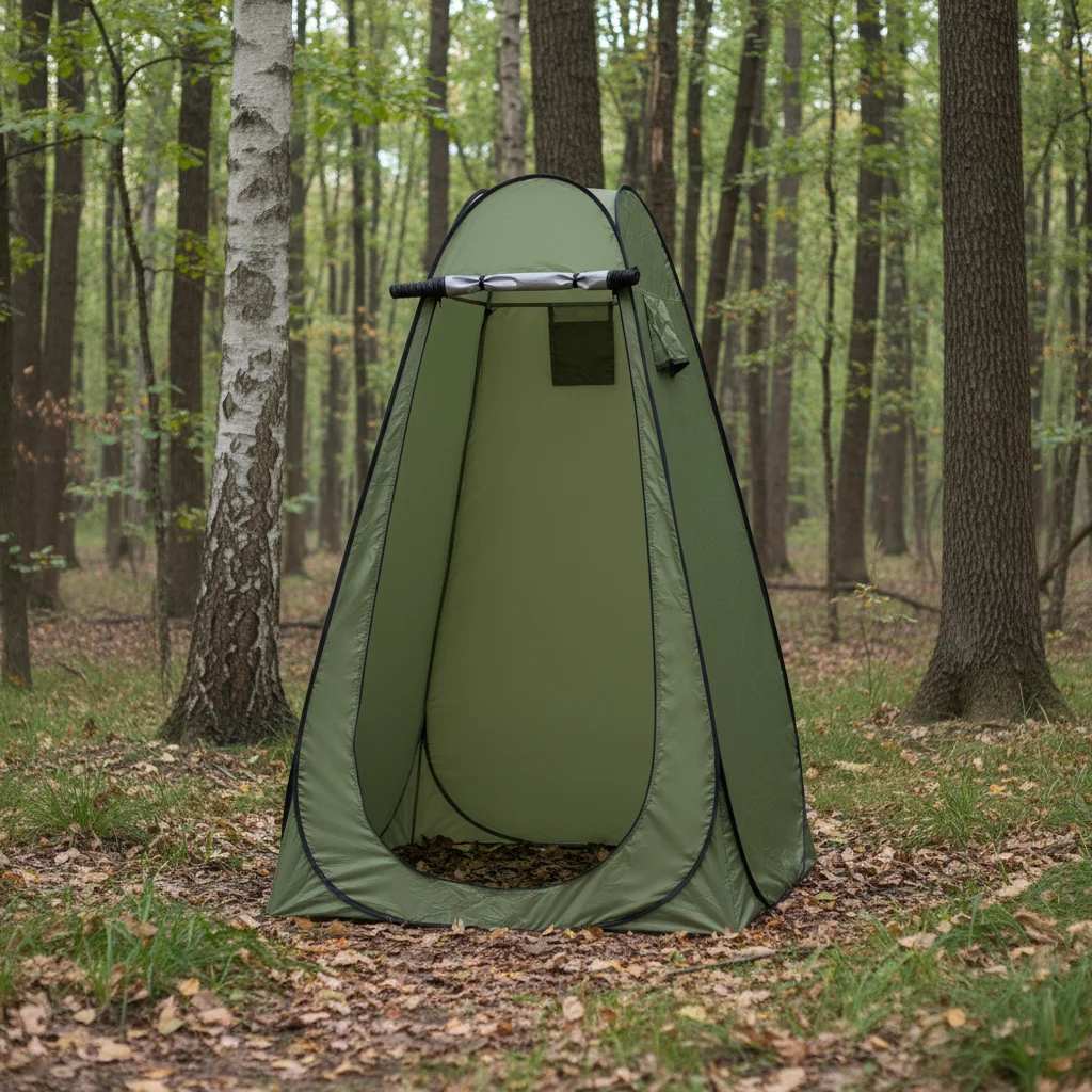 Tente de toilette portable pour la randonnée, le camping en plein air, abri d'intimité, imperméable, 1,2×1,2×1,9 m, pour la randonnée, les pique-niques, la pêche, le camping