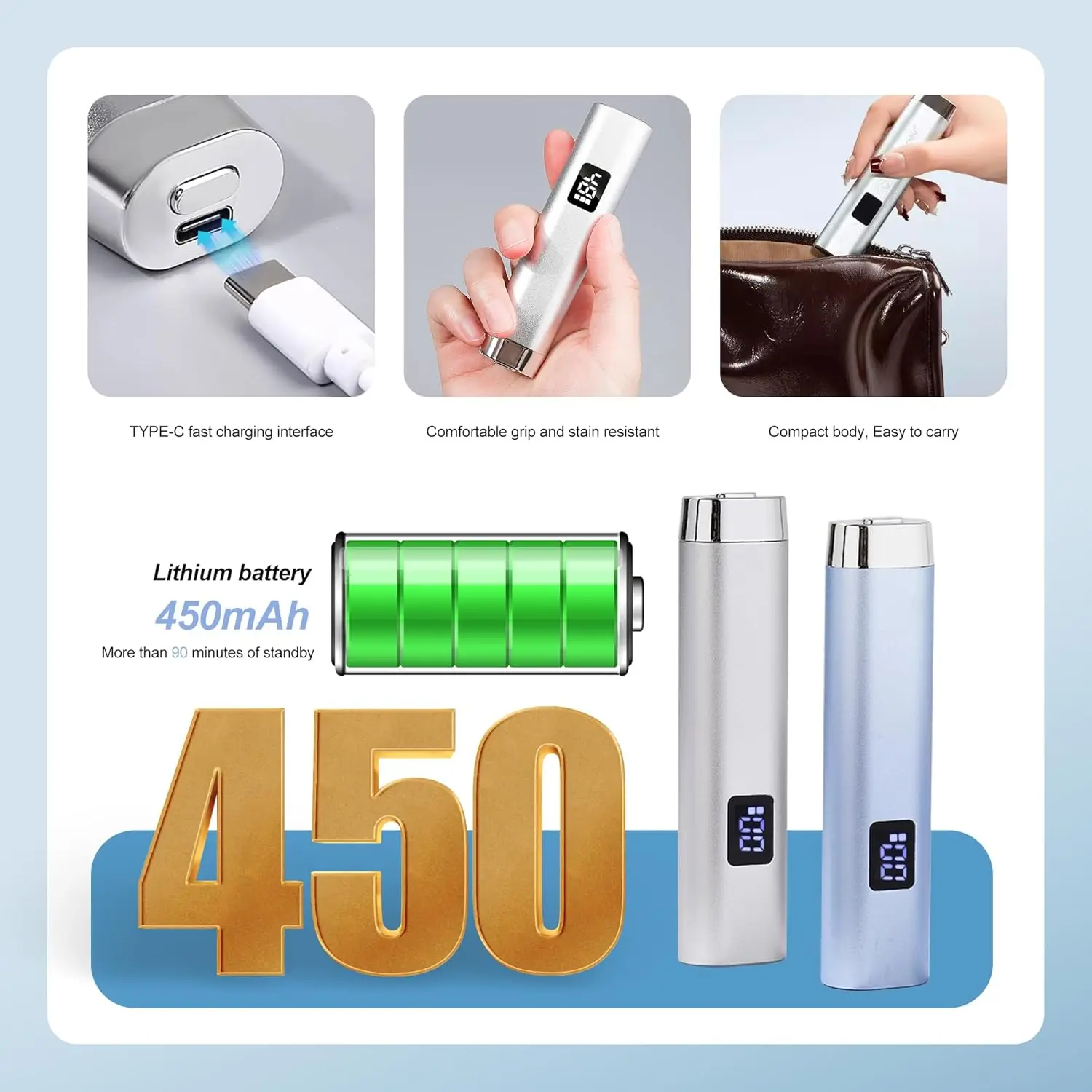 مصباح أظافر ذكي جديد بالأشعة فوق البنفسجية لعام 2025، مصباح LED صغير لعلاج طلاء الجل