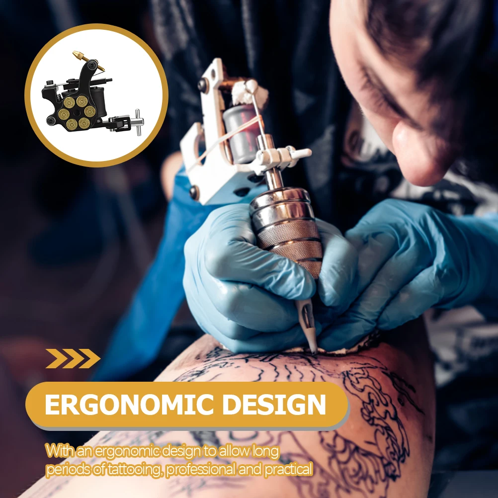 

Electroplating Alloy Tattoo Machine Zinc Tool Gear Small Reusable Replaceable Professional DIY Portable Coils Beginner Artists
