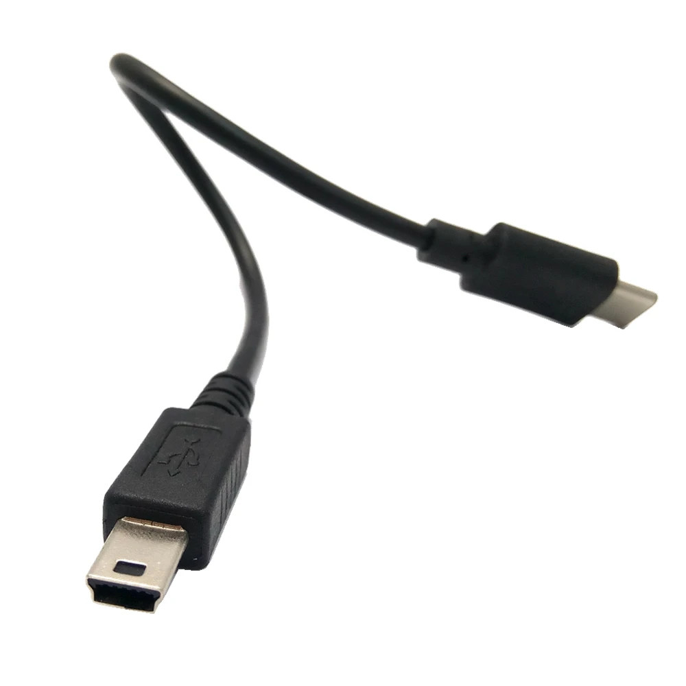 Mini USB to Type-C to T-Port MP3 Transmission Cable Data Cable Connection Cable Suitable for Camera and Phone