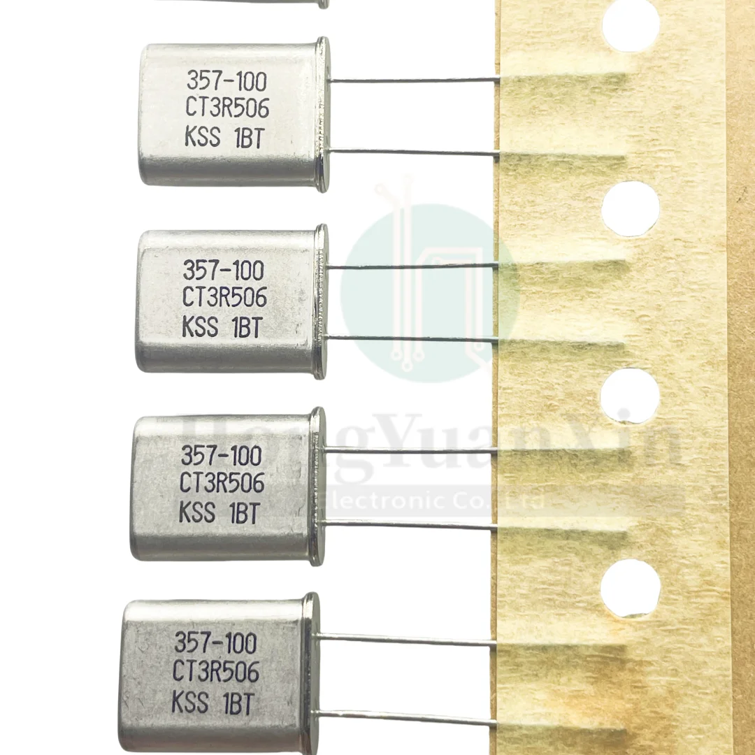 50pcs/ HC-49U in-line quartz crystal 3.579545MHZ 3.579MHZ passive crystal 2 pins