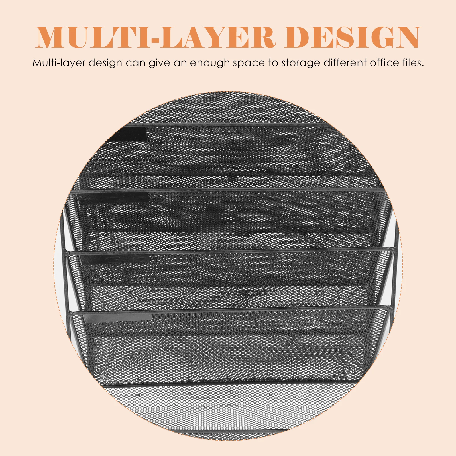 

Металлический настенный органайзер премиум-класса, многослойный держатель для документов, подвесная стойка для хранения для домашнего офиса, настенный органайзер для файлов в общежитии