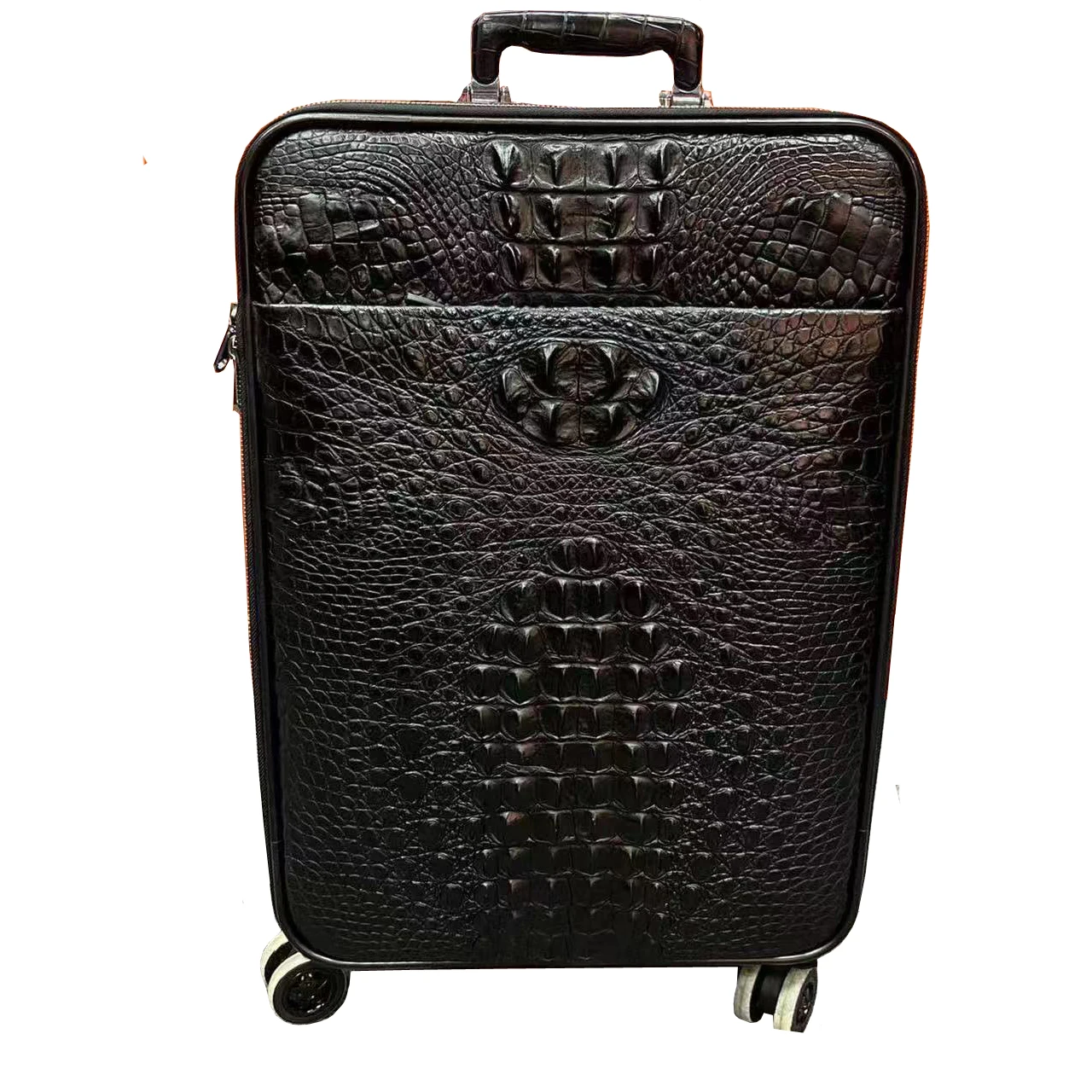 

Новый мужской чемодан Yingshang с универсальными колесами и выдвижной ручкой, дизайн под кожу крокодила, для путешествий, унисекс