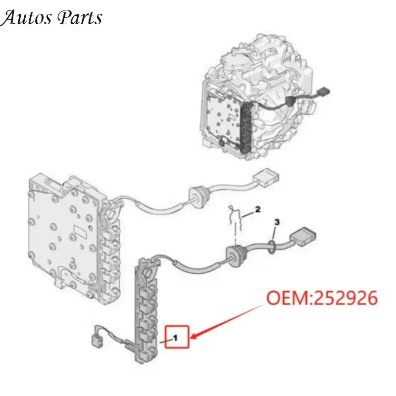 57BA Car Valves Body Wiring Harness Accelerated Shifting Precise for 307CC 307SW 3008