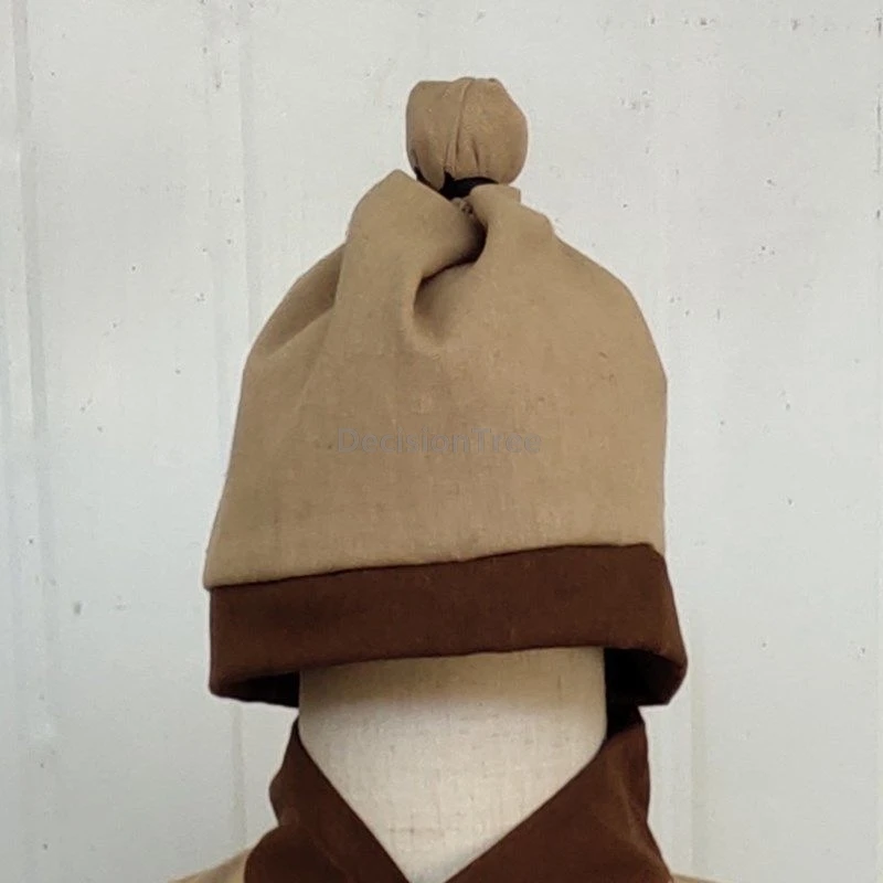 

2025 chinese ancient restaurant employee work hat farmers daily hat vintage traditional improved costume drama headgear