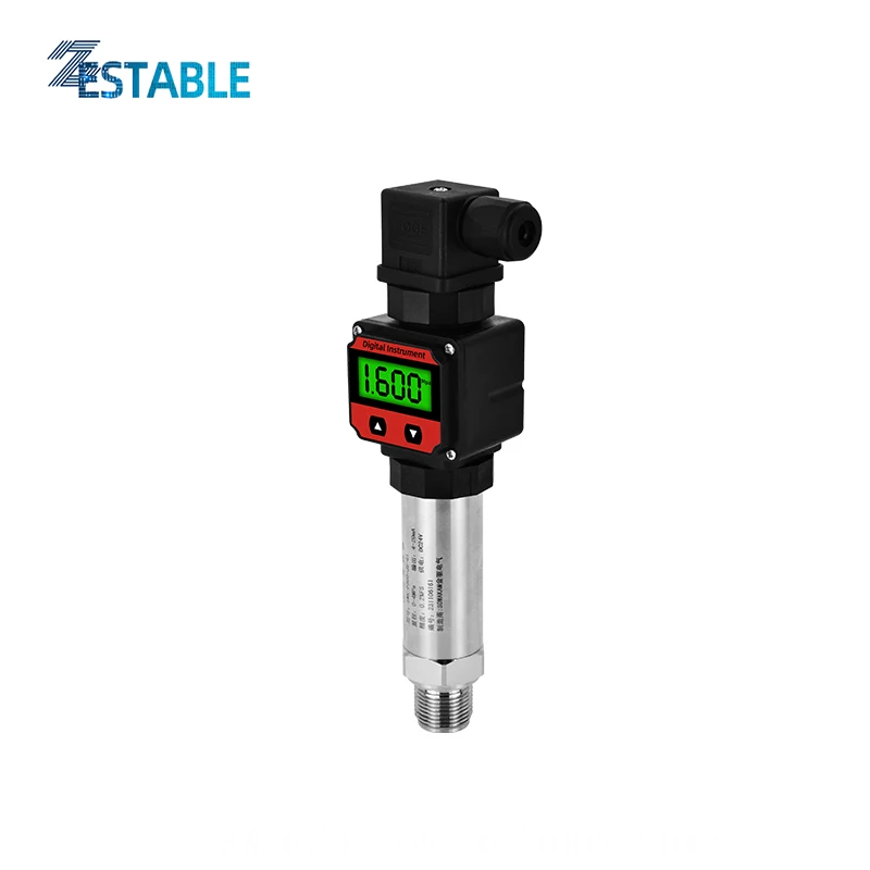 LCD Pressure Transmitters 0-2bar Oil Water Gas Liquid ZA-PC300 Pressure Transducer 4-20mA 0-10V Output G1/4