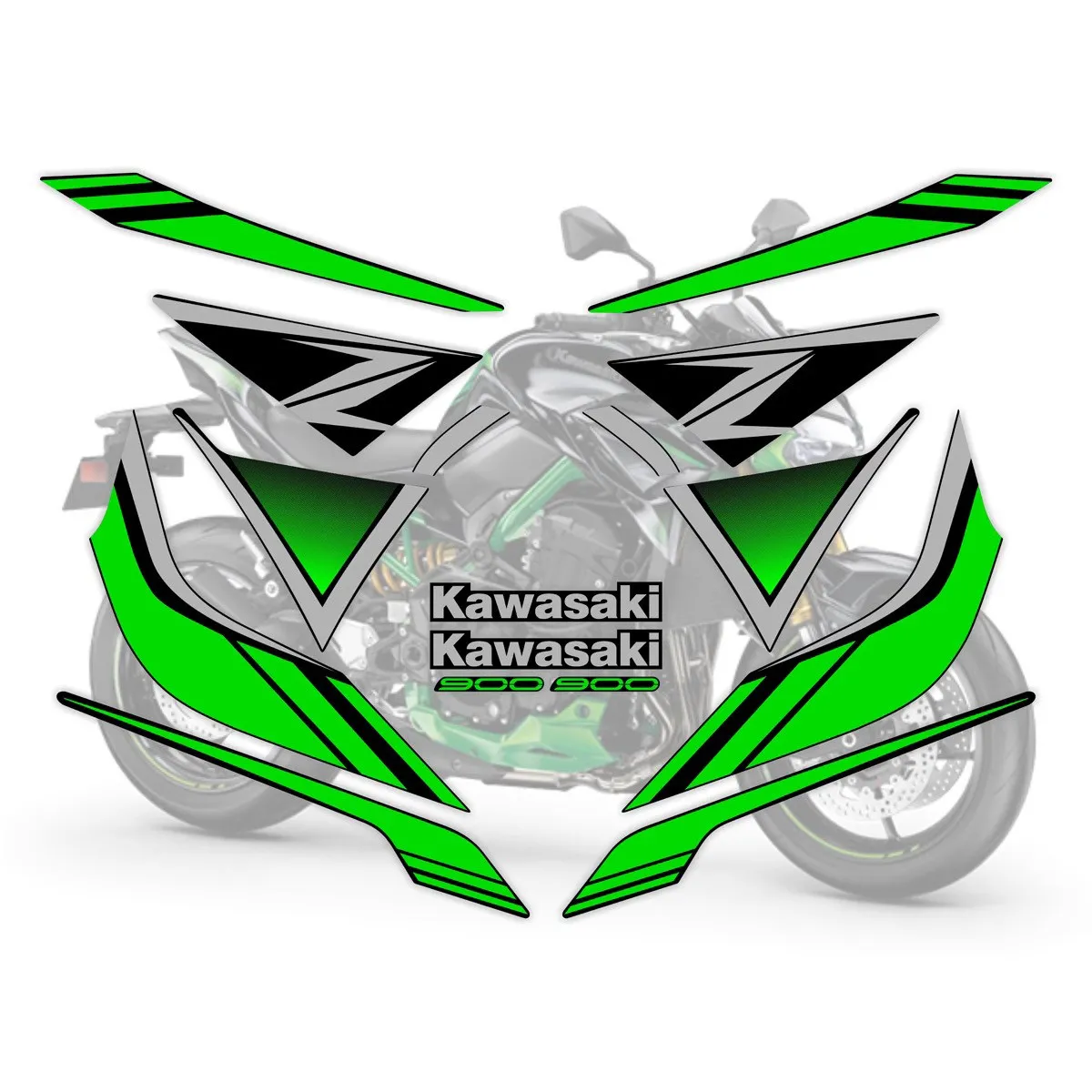 

Motorcycle sticker, Kawasaki Z900 SE F 2022 original car print whole car waterproof sticker reflective car sticker
