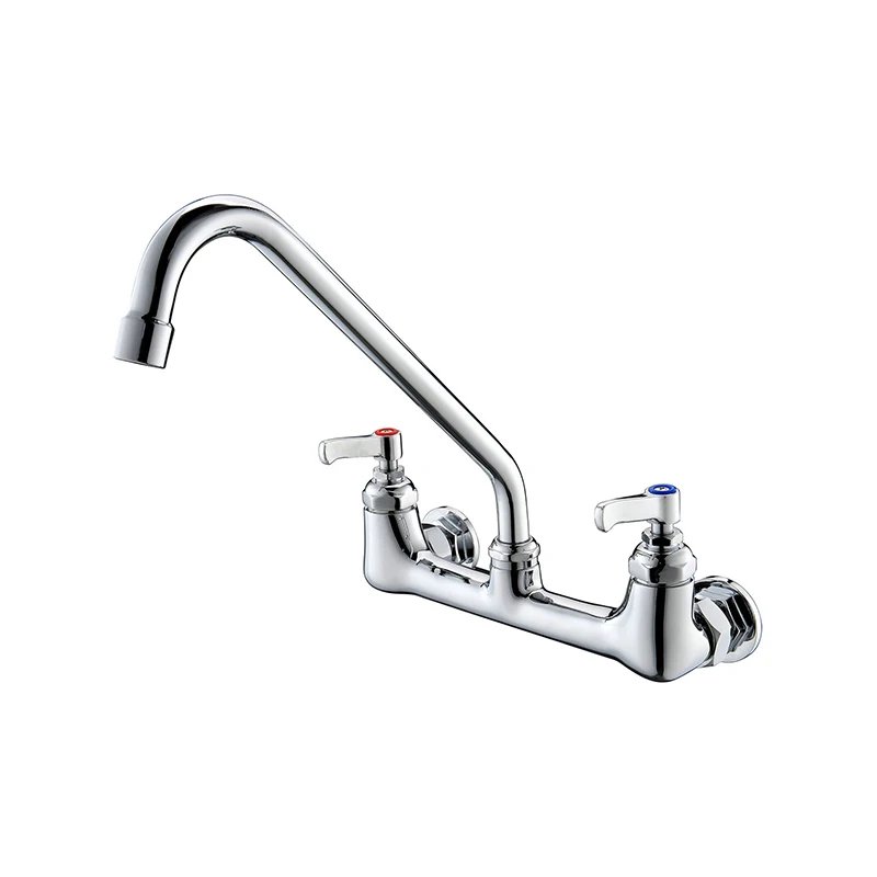 Pre-rinse Spray Kitchen Faucet Swivel Wall Mounted High Pressure Commercial Kitchen Faucet