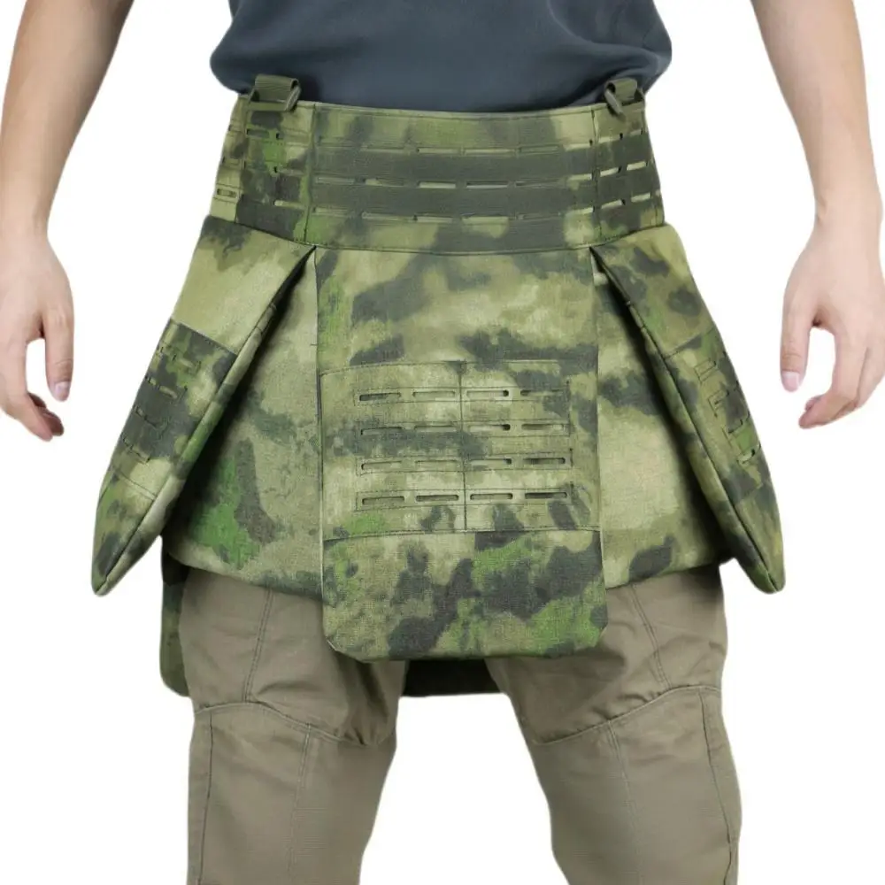 Laser‑Cut MOLLE Level IIIA Soft PE Tactical Protective Skirt Quick Release Adjustable Outdoor Hunting Waist Hip Protective Gear