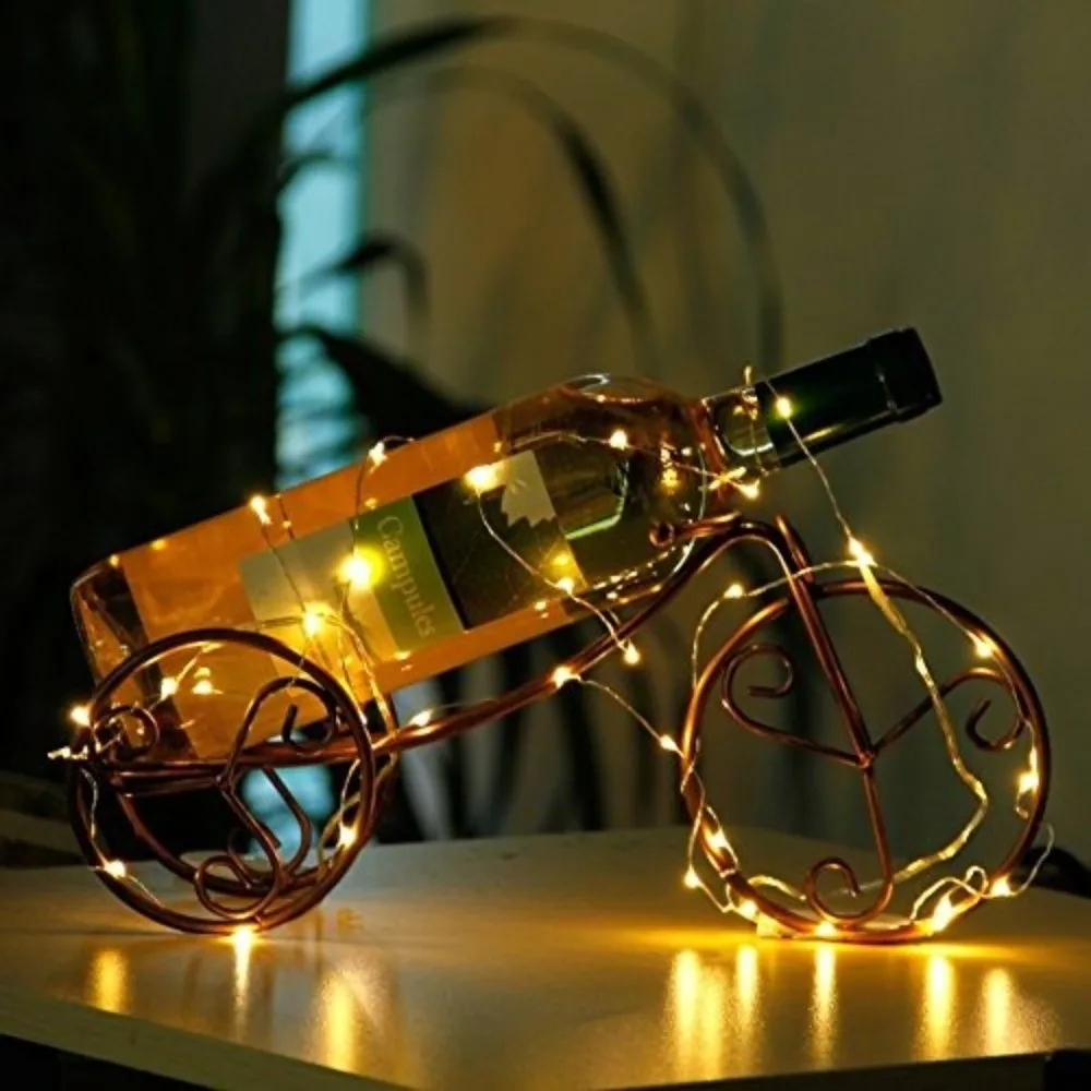 6 قطعة أضواء سلسلة الجنية مقاوم للماء 10 أضواء/20 أضواء 1 متر/2 متر وميض اليراع أضواء النجوم LED أضواء سلسلة وميض #5